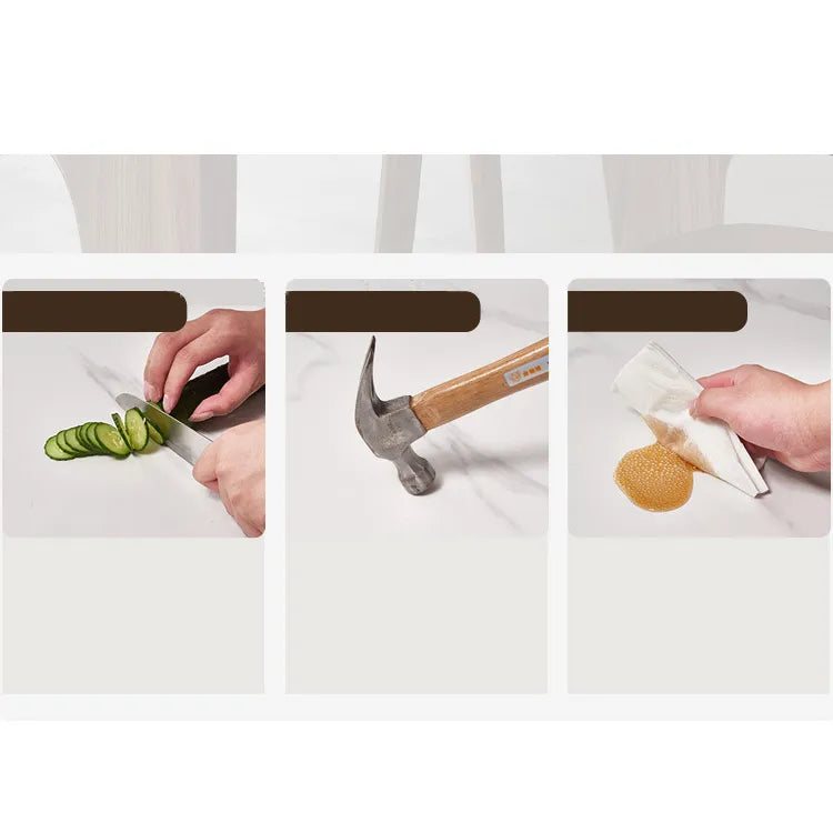 アッシュ材とオークの魅力を引き出す多層板セラミックテーブル│洗練されたデザインと高級感あふれるダイニングの主役 fjx-2667