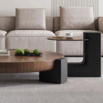 モダンリビングに最適!ガラス天板センターテーブルでスタイリッシュにコーディネート fjx-2675