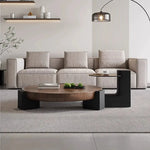 モダンリビングに最適!ガラス天板センターテーブルでスタイリッシュにコーディネート fjx-2675