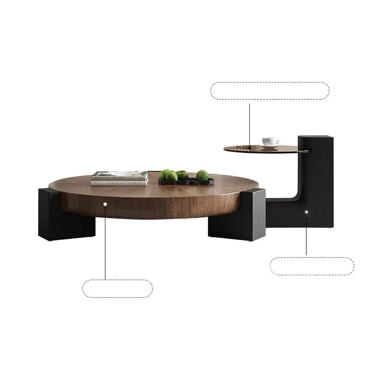 モダンリビングに最適!ガラス天板センターテーブルでスタイリッシュにコーディネート fjx-2675