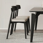 シンプルモダンなオーク&PUレザーチェア - インテリアに洗練されたアクセントをプラス fjx-2676