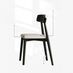 シンプルモダンなオーク&PUレザーチェア - インテリアに洗練されたアクセントをプラス fjx-2676