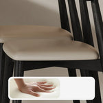 シンプルモダンなオーク&PUレザーチェア - インテリアに洗練されたアクセントをプラス fjx-2676