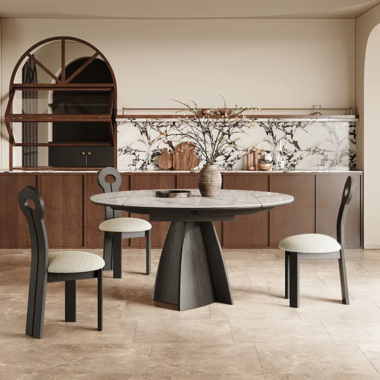 アッシュ材とセラミックのラグジュアリーテーブル|素敵なダイニング空間を演出 fjx-2680