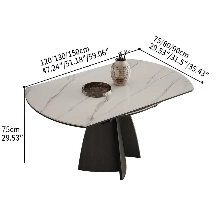 アッシュ材とセラミックのラグジュアリーテーブル|素敵なダイニング空間を演出 fjx-2680