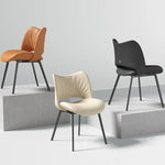 3色展開!おしゃれな合成皮革モダンチェアセット fjx-2687