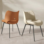 3色展開!おしゃれな合成皮革モダンチェアセット fjx-2687