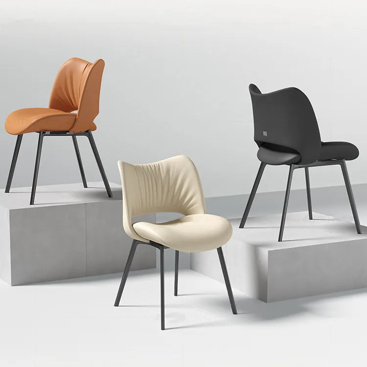 3色展開!おしゃれな合成皮革モダンチェアセット fjx-2687