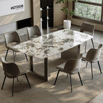 3色展開!おしゃれな合成皮革モダンチェアセット fjx-2687