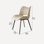 3色展開!おしゃれな合成皮革モダンチェアセット fjx-2687