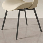 3色展開!おしゃれな合成皮革モダンチェアセット fjx-2687