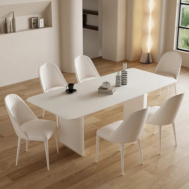 スタイリッシュなセラミック&ステンレス製モダンテーブル - デザイン性と耐久性を両立! fjx-2695