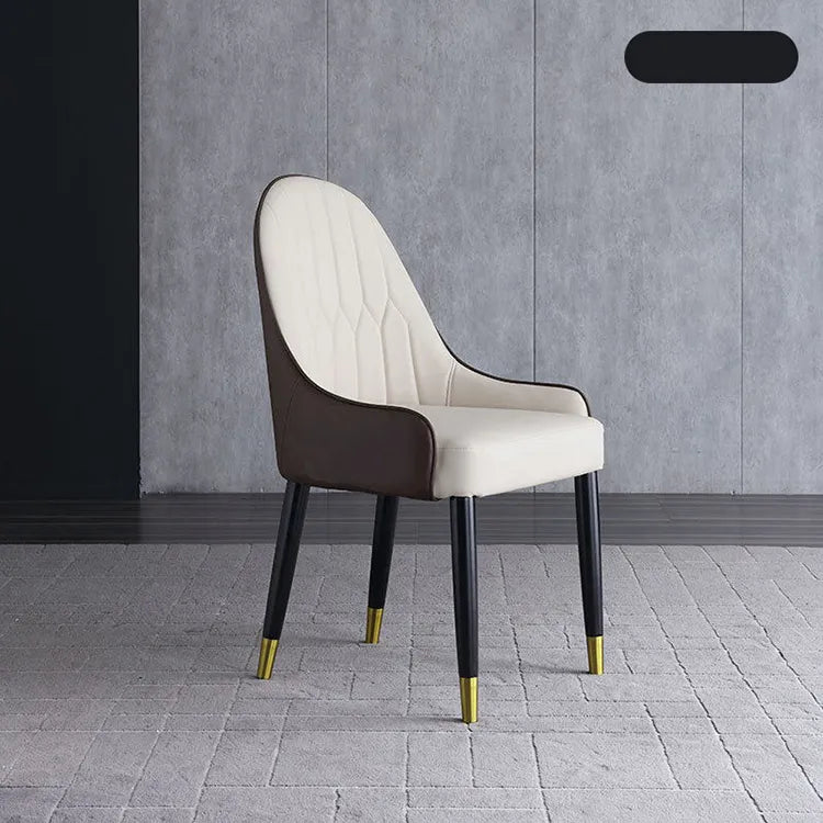 高級感溢れるPUレザーオークチェア - ステンレス脚でエレガントなデザインを演出 fjx-2701