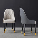 高級感溢れるPUレザーオークチェア - ステンレス脚でエレガントなデザインを演出 fjx-2701