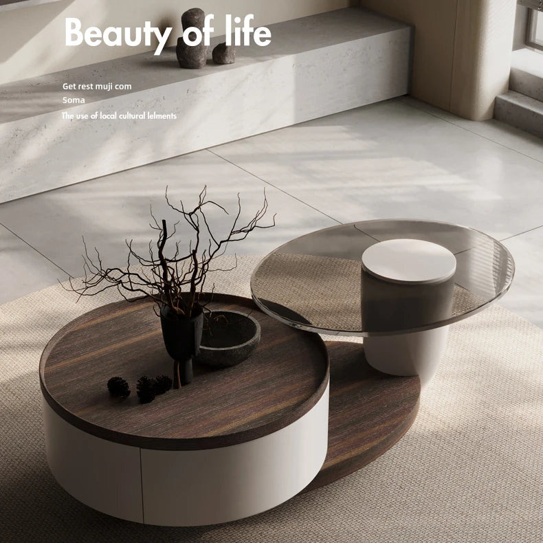 モダンデザインのテレビ台|多層板と強化ガラスが織りなす洗練された空間演出 fkb-4366