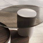 モダンデザインのテレビ台|多層板と強化ガラスが織りなす洗練された空間演出 fkb-4366