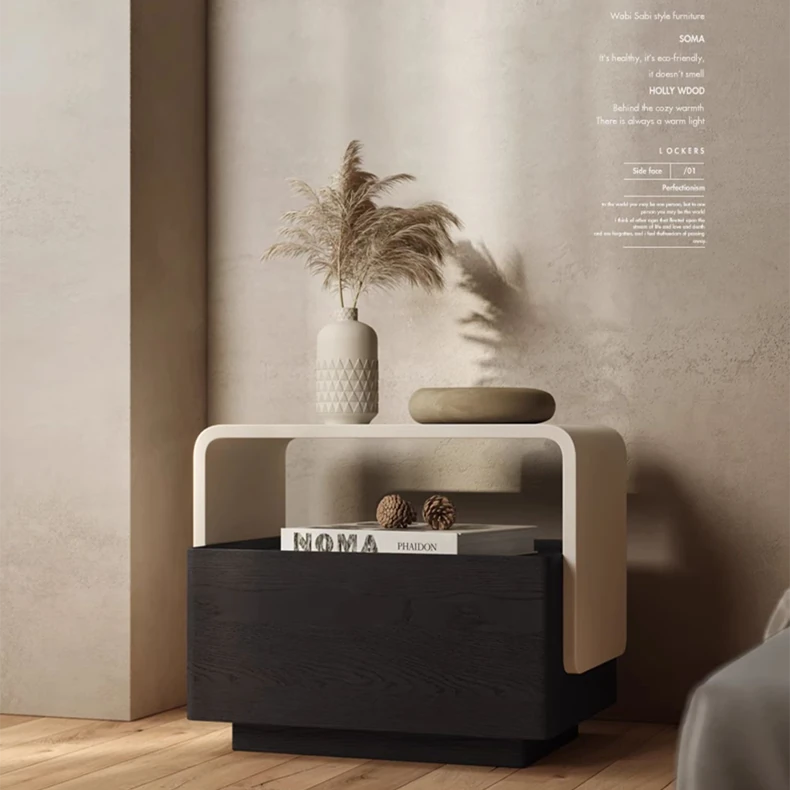 モダンデザイン多層板ナイトテーブル|エレガントな収納ソリューション fkb-4367