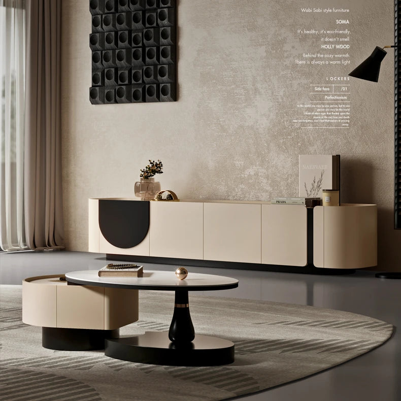 モダンパイン多層板テレビ台|スタイリッシュリビングにぴったりの北欧風デザイン fkb-4369