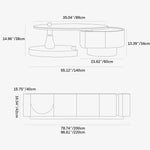 モダンパイン多層板テレビ台|スタイリッシュリビングにぴったりの北欧風デザイン fkb-4369