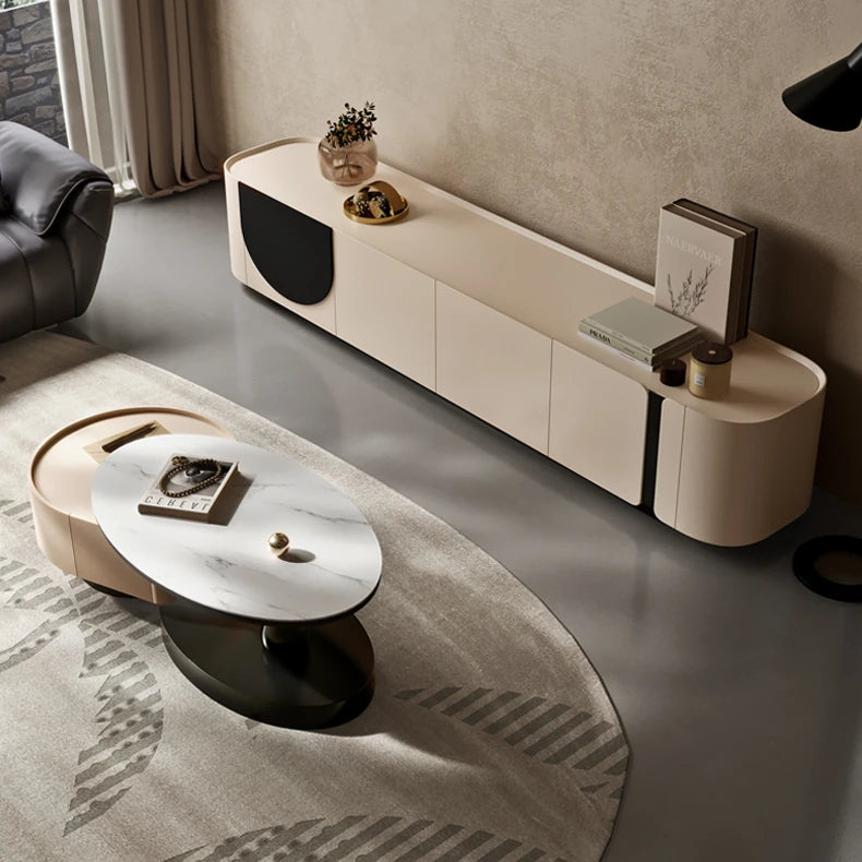 モダンパイン多層板テレビ台|スタイリッシュリビングにぴったりの北欧風デザイン fkb-4369