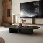 スタイリッシュなモダンティーテーブル - リビングルームにぴったりなスリムな密度ボードデザイン fkb-4373