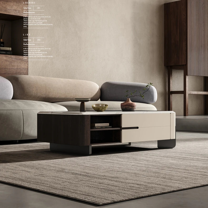 モダンで高級感あふれる多層板?大理石テレビ台 - スタイリッシュなリビングに最適 fkb-4376