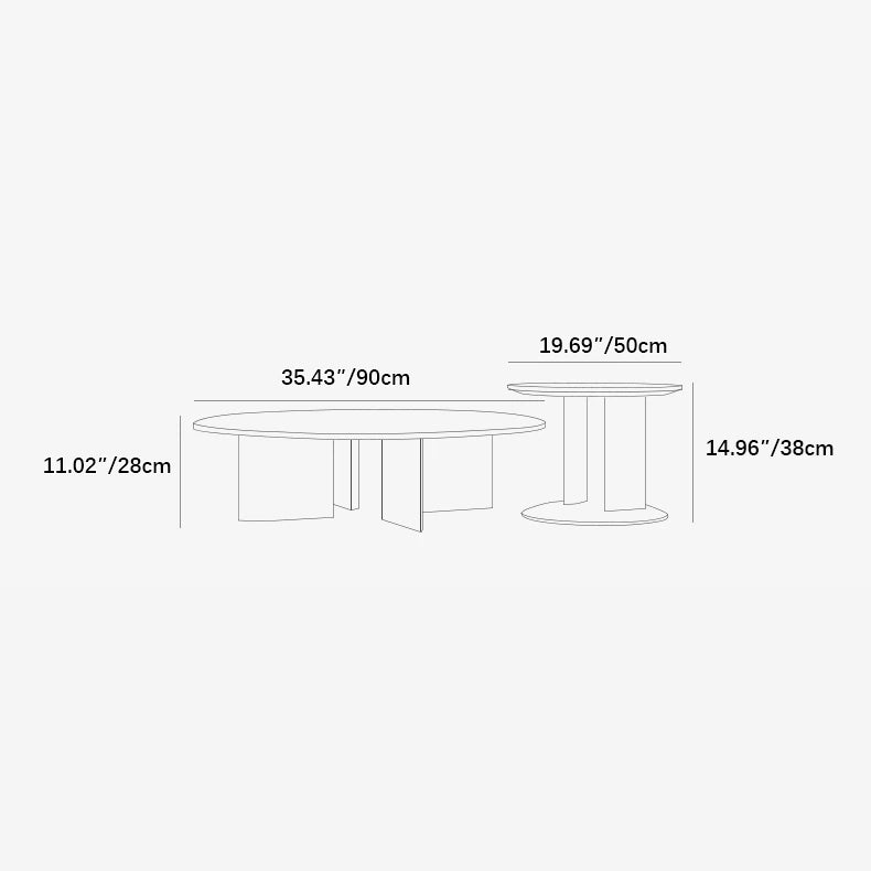 モダンデザイン 多層板と大理石のセンターテーブル | おしゃれな空間演出 fkb-4377