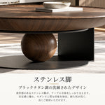 センターテーブル&サイドテーブル 2点セット|ベージュ・ブラウン 強化ガラス×金属 モダン 北欧風 リビング用 fkb-4381