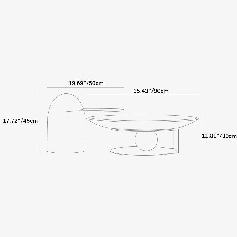 モダンデザインのセンターテーブル - 多層板&強化ガラス使用 fkb-4381