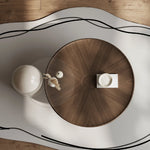 モダンデザインのセンターテーブル - 多層板&強化ガラス使用 fkb-4381