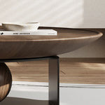 モダンデザインのセンターテーブル - 多層板&強化ガラス使用 fkb-4381