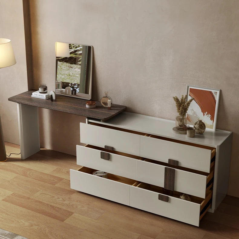 パインガラスのモダン化粧台|エレガントなインテリアを演出 fkb-4383