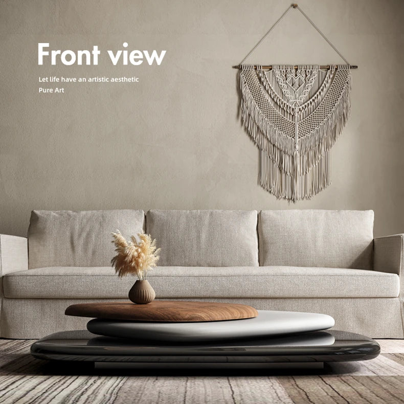 モダンデザインの多層板センターテーブル|スタイリッシュな空間演出 fkb-4386