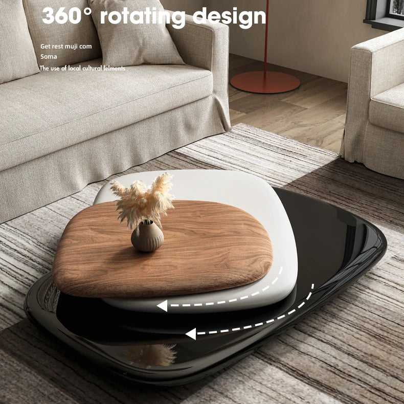 モダンデザインの多層板センターテーブル|スタイリッシュな空間演出 fkb-4386