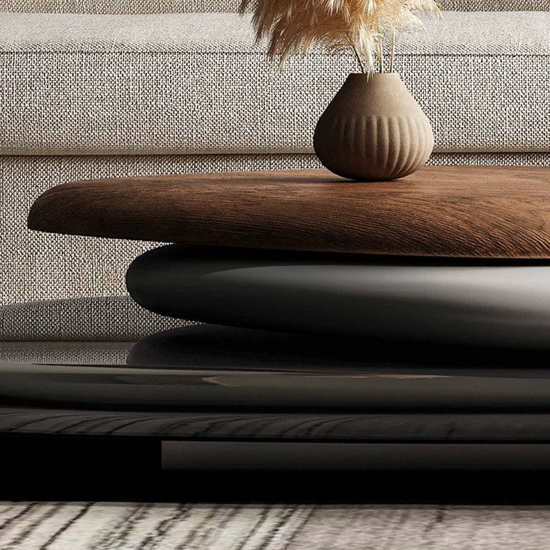 モダンデザインの多層板センターテーブル|スタイリッシュな空間演出 fkb-4386