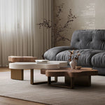 ステンレス脚と多層板で魅せるセンターテーブル|モダンデザインのリビングに彩りを添える fkb-4389