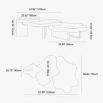 ステンレス脚と多層板で魅せるセンターテーブル|モダンデザインのリビングに彩りを添える fkb-4389