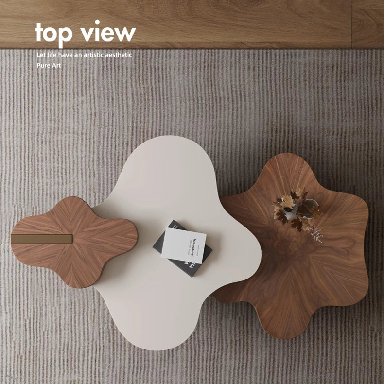 ステンレス脚と多層板で魅せるセンターテーブル|モダンデザインのリビングに彩りを添える fkb-4389