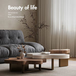 ステンレス脚と多層板で魅せるセンターテーブル|モダンデザインのリビングに彩りを添える fkb-4389