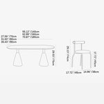 モダンデザイン多層板テーブル?セラミック&GFRP製!スタイリッシュな空間に最適 fkb-4390