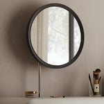 高級無垢材とガラスのシンプルモダン化粧台 | エレガントなデザインで空間を彩る fkb-4391