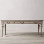 オーク多層板テーブル|洗練されたデザインの書斎デスク|収納付きナチュラルスタイル fljgj-2109