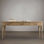 オーク多層板テーブル|洗練されたデザインの書斎デスク|収納付きナチュラルスタイル fljgj-2109