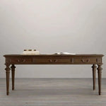 オーク多層板テーブル|洗練されたデザインの書斎デスク|収納付きナチュラルスタイル fljgj-2109