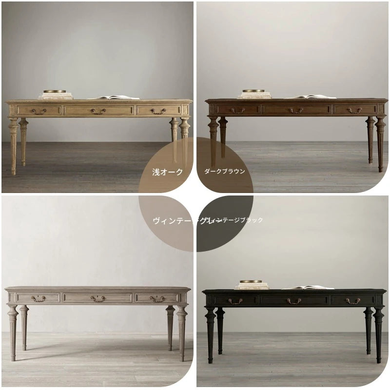 オーク多層板テーブル|洗練されたデザインの書斎デスク|収納付きナチュラルスタイル fljgj-2109