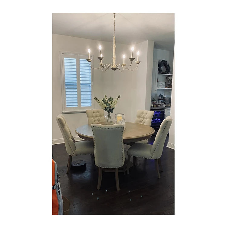 「オーク多層板製ラウンドテーブル4人用|上品なデザインでリビングを彩る」 fljgj-2110