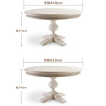 オーク多層板製優雅な円形テーブル - 高級感あふれるダイニング体験を演出する家具 fljgj-2112