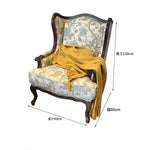 オーク材のクラシックチェア | 綿麻生地の上質インテリア | おしゃれなリビングハウスに最適 fljgj-2114