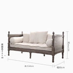 オーク材の洗練されたソファー|綿麻使用のシンプルエレガンスなデザイン|リビングに最適 fljgj-2115