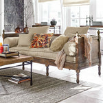 オーク材の洗練されたソファー|綿麻使用のシンプルエレガンスなデザイン|リビングに最適 fljgj-2115